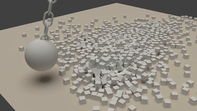 Example for rigid body simulation in Blender смотреть онлайн
