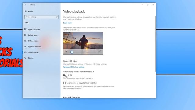 How To Turn On Automatically Process Video To Enhance It In Windows 10 смотреть онлайн