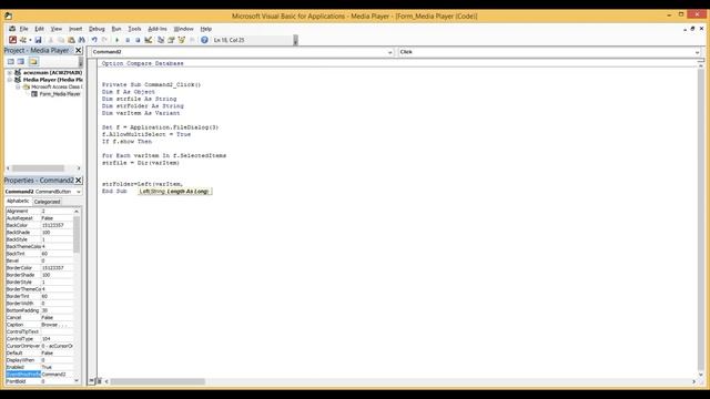 How to play video and audio using Microsoft Access as Media Player смотреть онлайн
