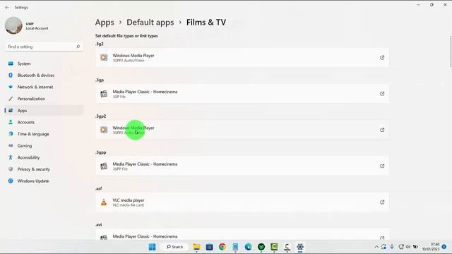Windows 11 Home : How to set Default App to open .mpg Files смотреть онлайн