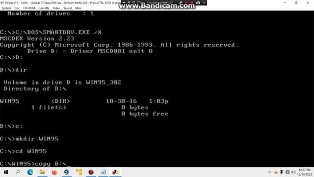 Installing Windows 95 Build 302 in PCem/86box смотреть онлайн