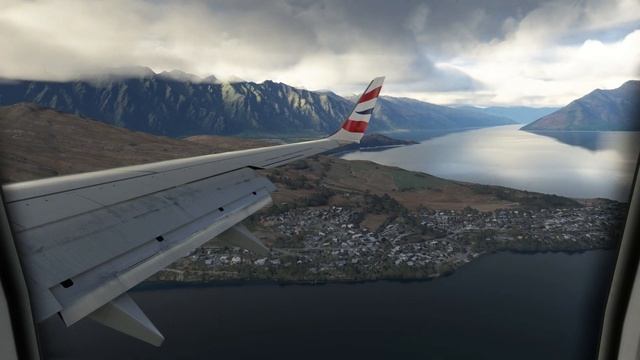 Microsoft Flight Simulator - Queenstown New Zealand - Runway 05 Window Seat Landing смотреть онлайн