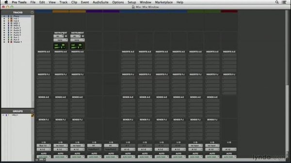Pro Tools Tutorial - Exploring the Mix window