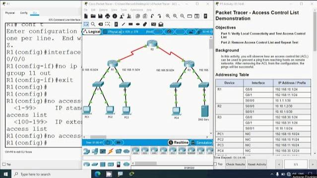 4.1.4 Packet Tracer - ACL Demonstration смотреть онлайн