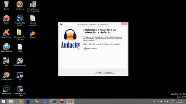 Como baixar e instalar audacity +crack 2015 смотреть онлайн