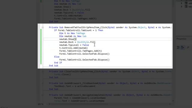 Fix Tab Control Error In Tabbed Web Browser - Visual Baic 2008 / 2010 / 2012 смотреть онлайн