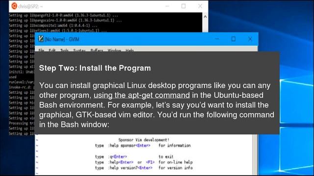 How to Run Graphical Linux Desktop Applications from Windows 10’s Bash Shell смотреть онлайн