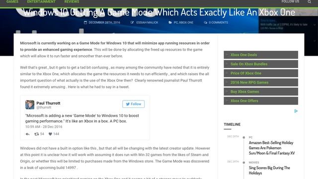 Windows 10 creator update turns PC into Xbox One??? смотреть онлайн