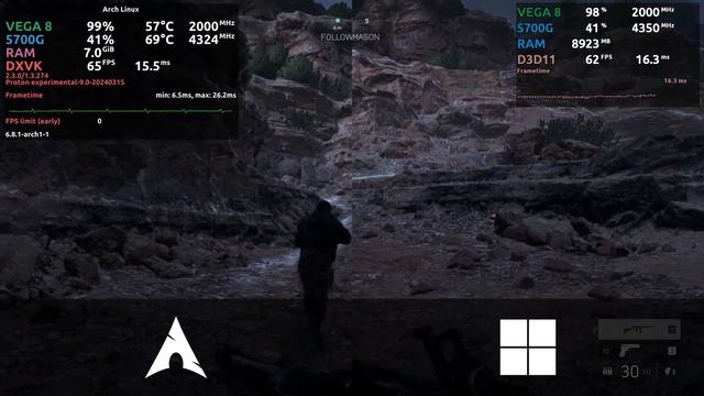 BF5 - Linux vs Windows - Ryzen 5700G + Vega 8 смотреть онлайн