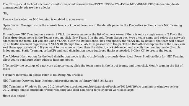 DevOps & SysAdmins: Windows Server 2012 NIC Teaming "Host unmanageable" issue (5 Solutions!!) смотреть онлайн