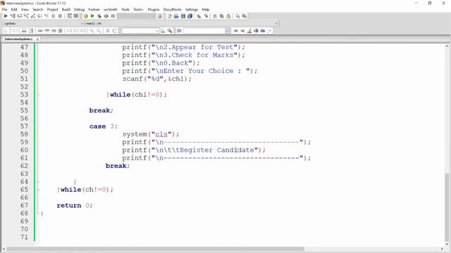 Interview Analysis System - Desktop Application in C - (Part-2 Creation of Menu and Submenus) смотреть онлайн