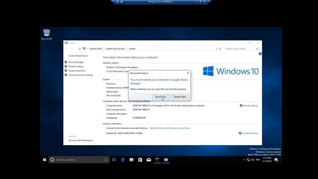 08 How to Join Windows 10 Computer in Domain Network смотреть онлайн