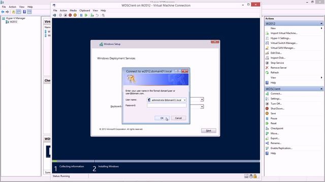 Installing a Windows Server 2012 R2 VM in Hyper-V as a Windows Deployment Services client смотреть онлайн