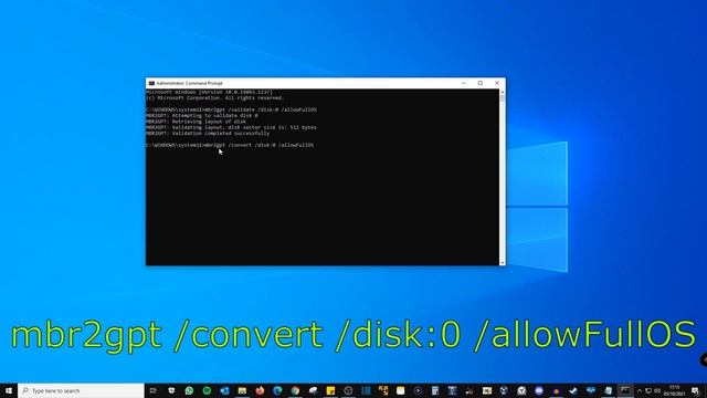 Convert the MBR Partition to GPT in Windows 10 смотреть онлайн