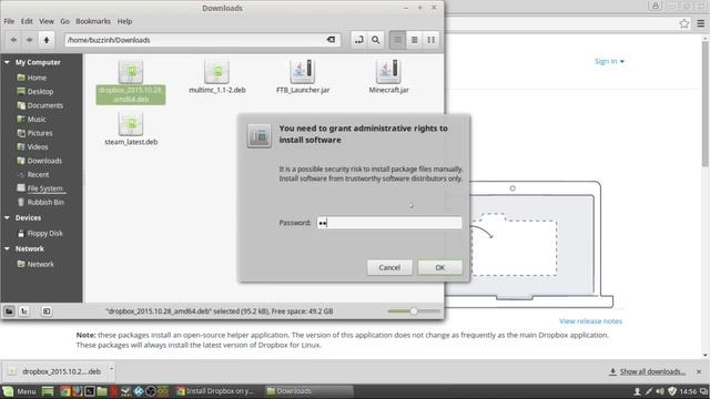 How to install Dropbox Mint 17.2 + 17.3 смотреть онлайн