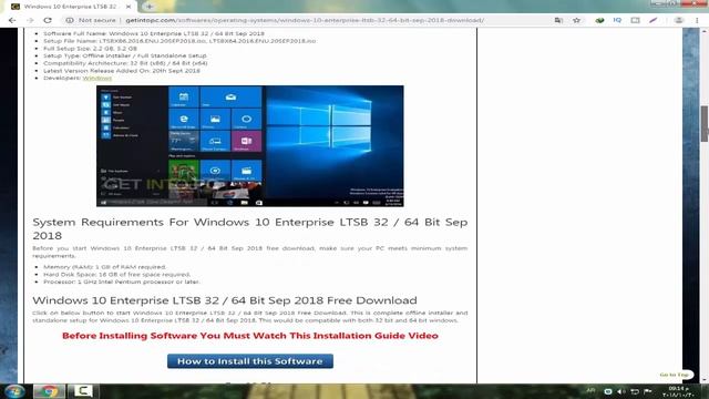 طريقة تحميل ويندوز 10 انتربريس 2018 في دقيقتين | Windows 10 Enterprise 2018 смотреть онлайн