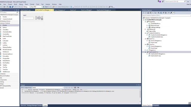 Designing editable UserControls for WinForms смотреть онлайн