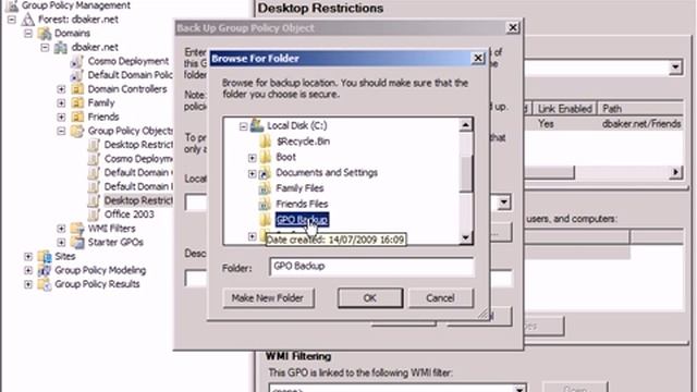 Group Policy Management Tasks.avi смотреть онлайн