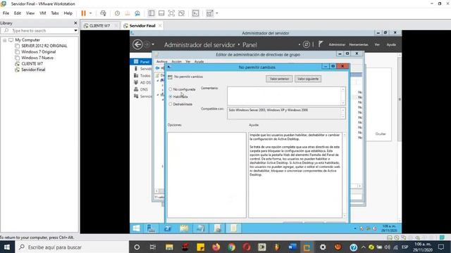 Configuración de Política de Grupo Papel Tapiz en Windows Server 2012 R2 смотреть онлайн
