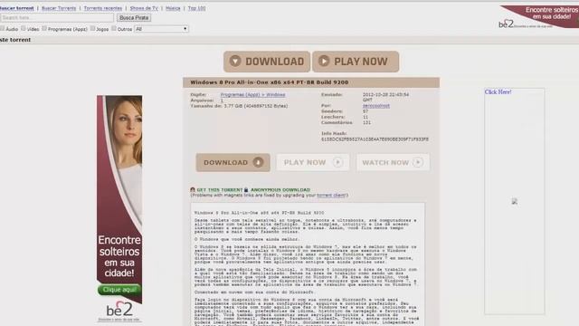 Como baixar o windows 8 em Português (Via Torrent) Rafael Benitez смотреть онлайн