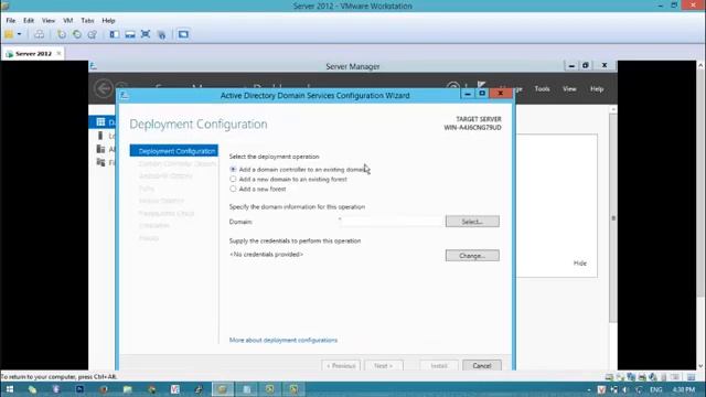 Hướng Dẫn Cấu Hình Active Directory trên windows server 2012 bằng vmware. смотреть онлайн