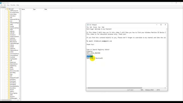 How to find your Windows Device ID or Machine ID in Registry Editor смотреть онлайн