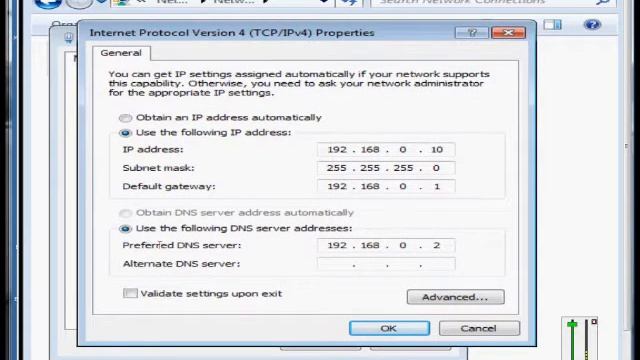 How to change the DNS server in a network card for Microsoft Windows 7 смотреть онлайн