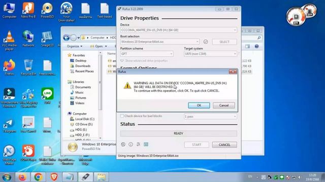 การสร้างแฟลชไดร์ฟ ให้บูตได้ เพื่อติดตั้ง Windows 10 смотреть онлайн