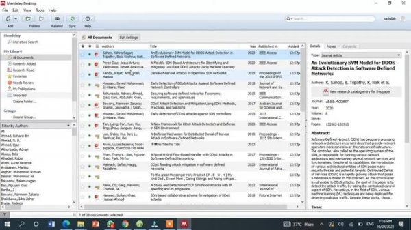 How to use Mendeley Desktop Software 2022 | MS Word Plugin | Reference Manager