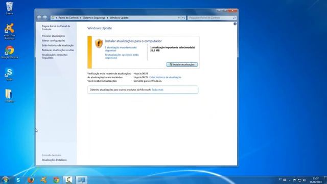 Como desabilitar o windows update do Windows 7 смотреть онлайн