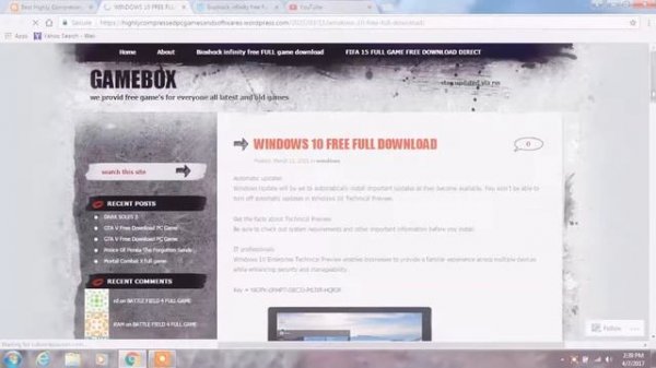 Download windows 10 with highly compressed in 50 MB with key || download windows 10