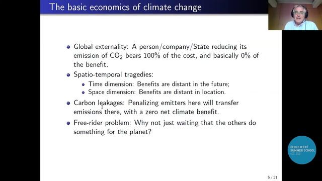 Day 3 - Christian Gollier: How should Society be organized to fight climate change? ... смотреть онлайн