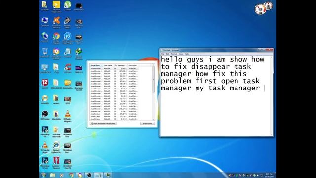 How to Fix Disappear Task Manager options Windows 7 смотреть онлайн