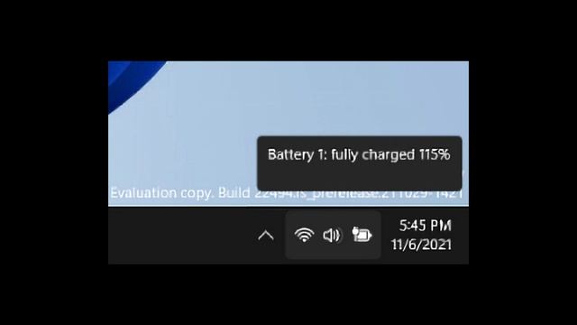 Windows 11 DEV Channel bug makes battery charge above 100 percent смотреть онлайн