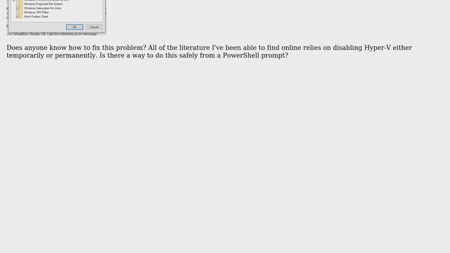 Call to WHvSetupPartition failed: ERROR_SUCCESS (Last=0xc000000d/87) (VERR_NEM_VM_CREATE_FAILED) смотреть онлайн