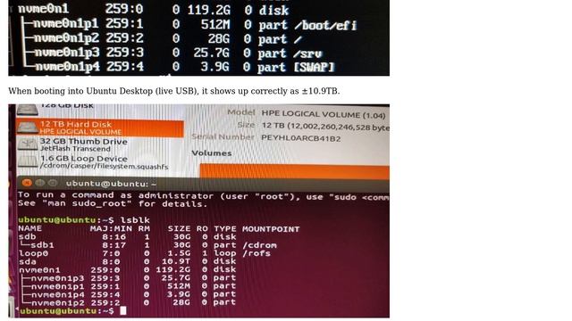 Ubuntu: HP MicroServer - HPE Smart Array E208i-p SR Gen 10 смотреть онлайн