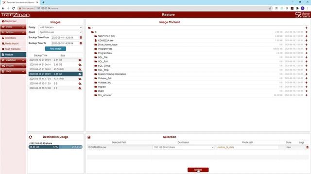 Recover/Restore FileSystem(Windows/Linux) Data Using TRANZMAN смотреть онлайн