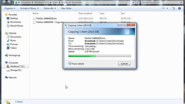 Samsung SM951 NVMe (256GB) - 20GB file copy-paste on the same disk смотреть онлайн