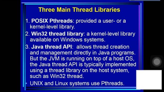 Sec 4.4. Thread Libraries смотреть онлайн