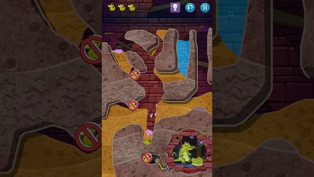Let's Play "Where's My Water? 2" walkthrough level 33 "Start With a Bang", longplay, all ducks смотреть онлайн