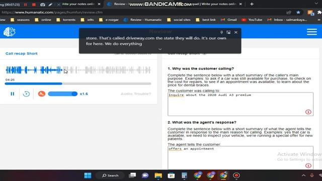 Call Recap Short live call Summary training and Trick ( Urdu) смотреть онлайн