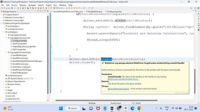 Day 26 Handling Multiple Windows смотреть онлайн