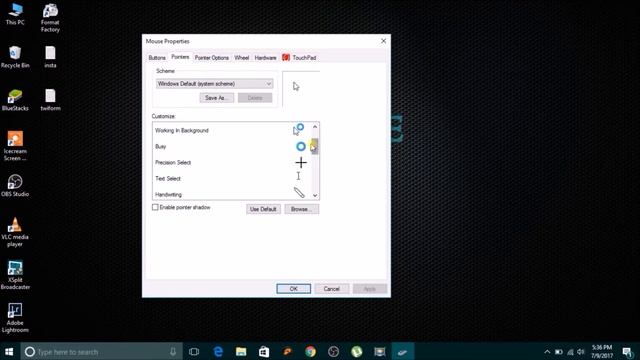 How to Change Mouse Icon and Other Properties in Windows 10 смотреть онлайн