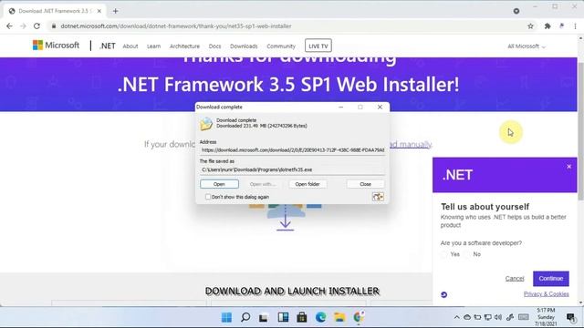 HOW TO INSTALL MICROSOFT NETFRAMEWORK VERSION 3 0 & 3 5 ON WINDOWS 11 смотреть онлайн