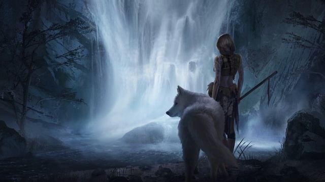 GIRL WITH WOLF | 4K LIVE WALLPAPER | ANIME LIVE WALLPAPER смотреть онлайн