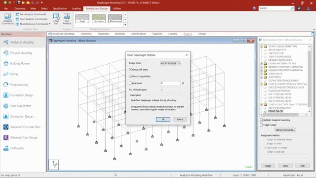 Modeling and Understanding Floor Diaphragms in STAAD.Pro смотреть онлайн