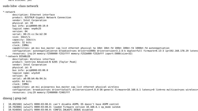 Ubuntu: No WiFi / Intel Centrino Advanced-N 6205 [Missing Drivers/ Firmware] Ubuntu 16.04.2 смотреть онлайн