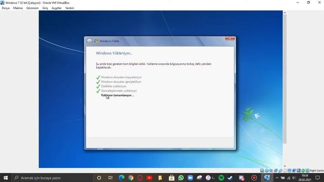 Virtualbox Üzerinden Windows 7 Kurulumu смотреть онлайн