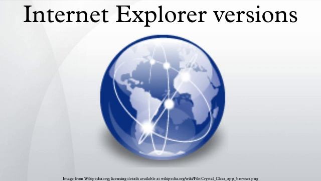Internet Explorer versions смотреть онлайн