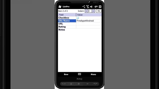 ListPro App for windows mobile on HTC HD2 смотреть онлайн